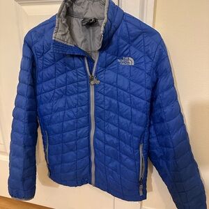 The North Face Boys' Gray and Blue Jacket